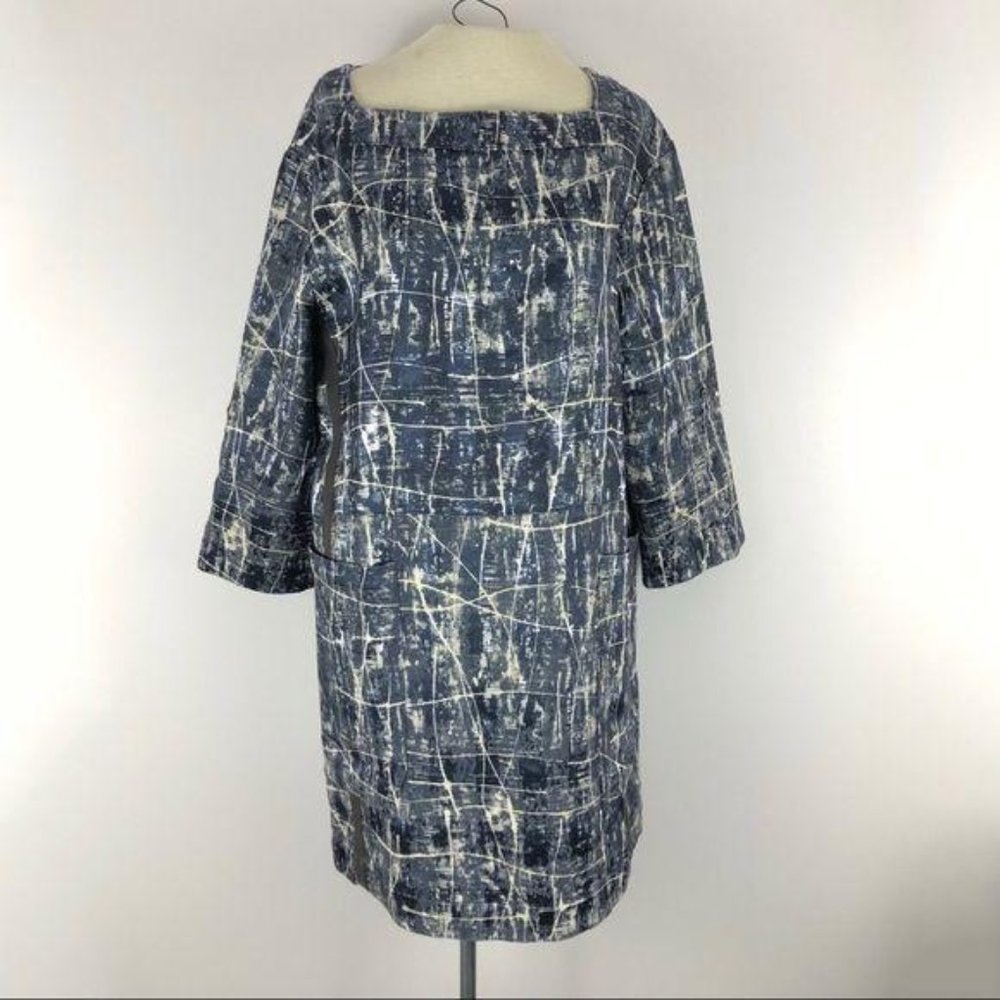 3/$25 NWT Burning Torch Small shift dress blue